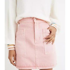 Madewell Rigid High Waist denim Straight Mini Skirt